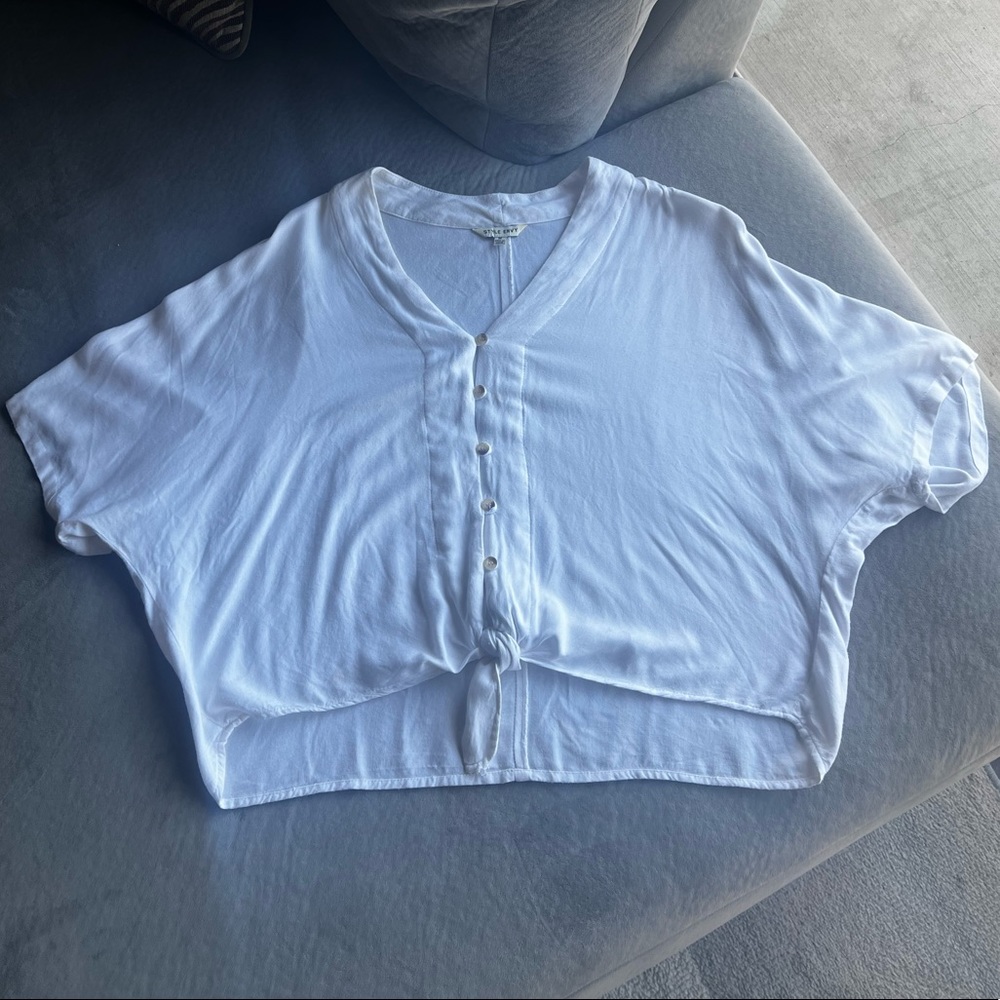 Style Envy High-low White Blouse